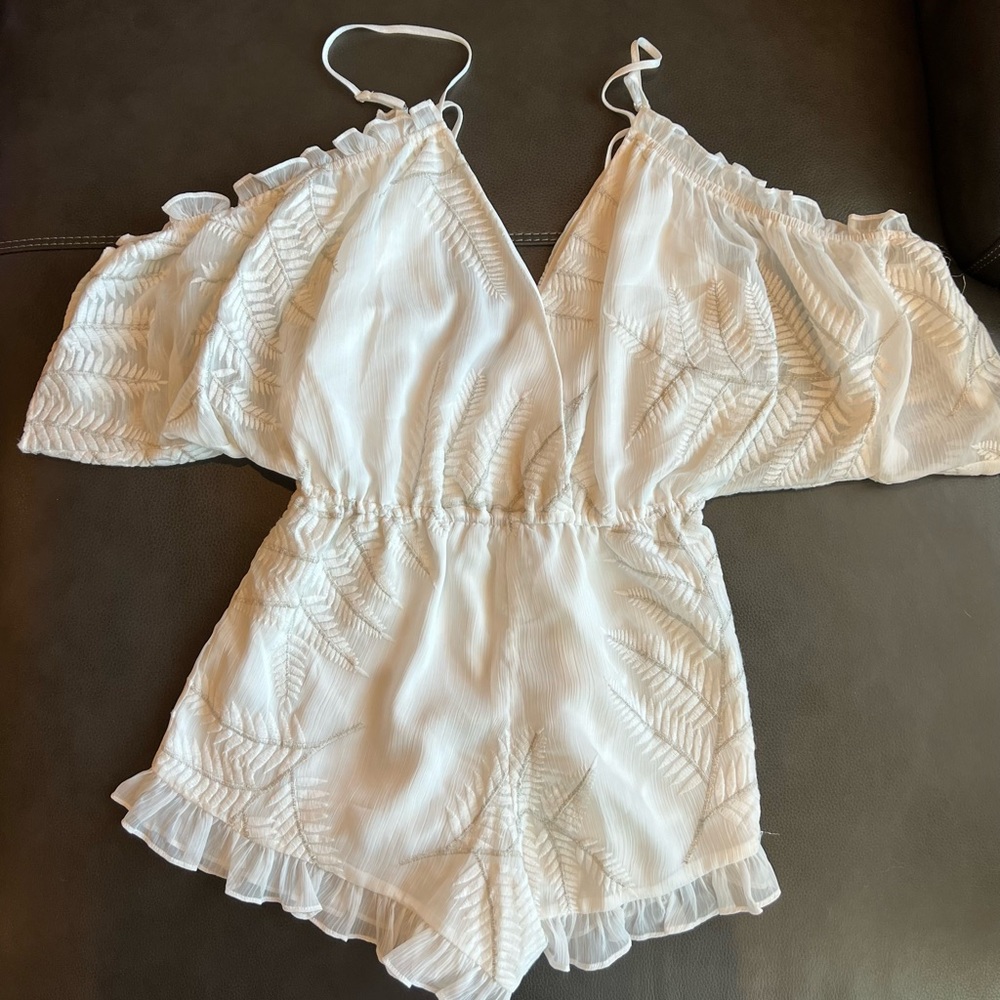 Lovers + Friends white romper